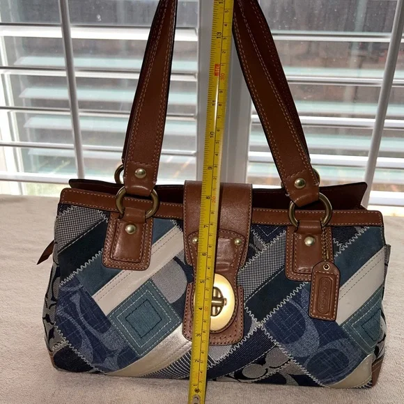 Coach Hampton Jean Turnlock Satchel - B0893-12216 - Picture 2 of 15